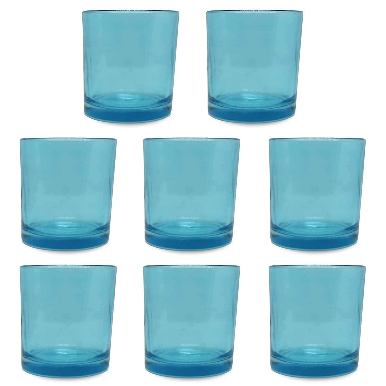Shoprythm Packaging,Cosmetic Jar Pack of 8 Blue glass candle jar